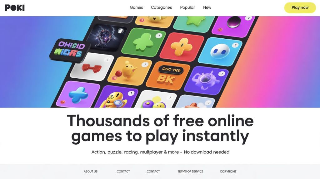 Poki online games platform